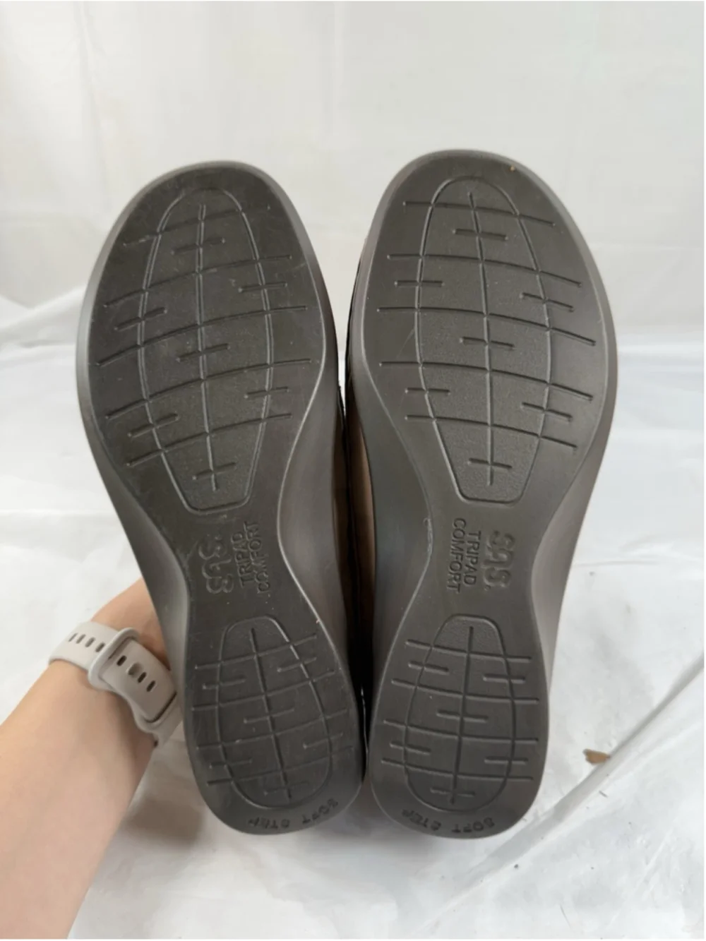 SAS Women's Size 8.5W Praline Tan Crissy Slip On Nubuck Leather Loafer Shoes
